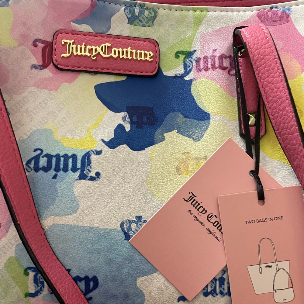 NWT Juicy Couture Day To Date Tote **RARE PRINT**
Watercolor
